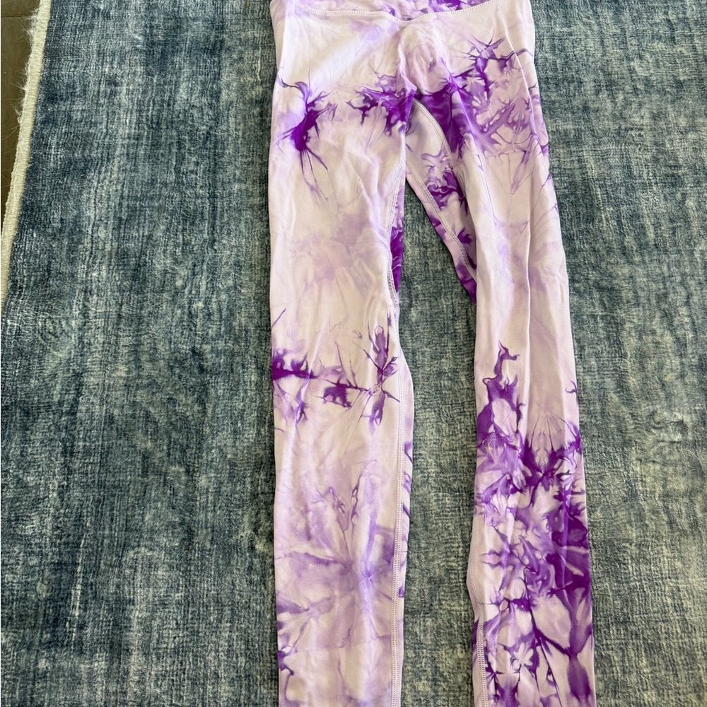 Vitality Cloud Purple Tie-Dye Leggings